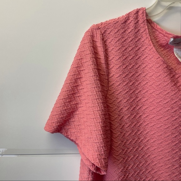 CAROLL REED pink short sleeve large women’s shirt - Picture 2 of 4